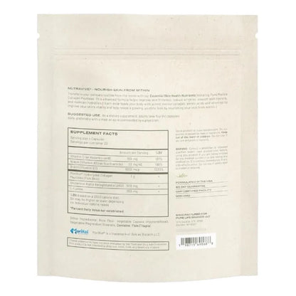 NutraVive Colágeno Marino 10X Potencia Reduce Arrugas Firmeza Piel Suplemento