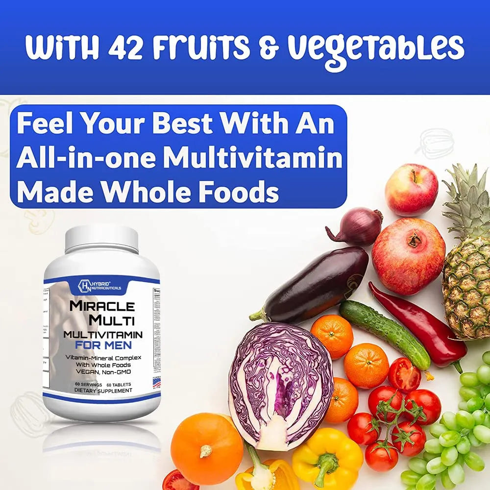 One A Day Multivitaminico Hombre Con Probióticos Enzimas Energía Vitalidad 60 Cápsulas