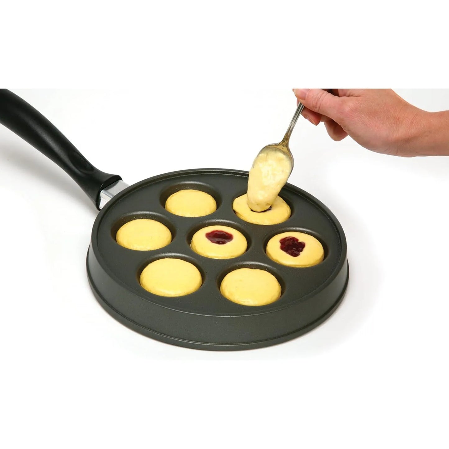 Molde Norpro Para Aebleskiver Panqueques Rellenos Antiadherente 7 Cavidades