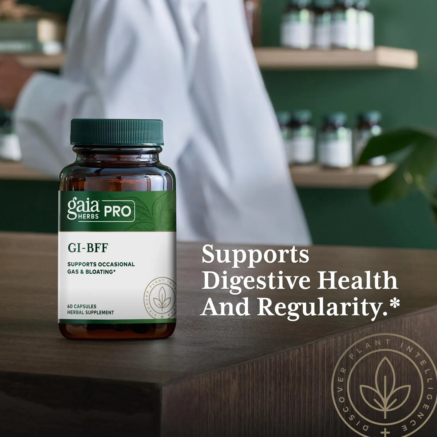 Probióticos Gaia Pro GI BFF 60 Cápsulas Salud Digestiva E Inmunidad