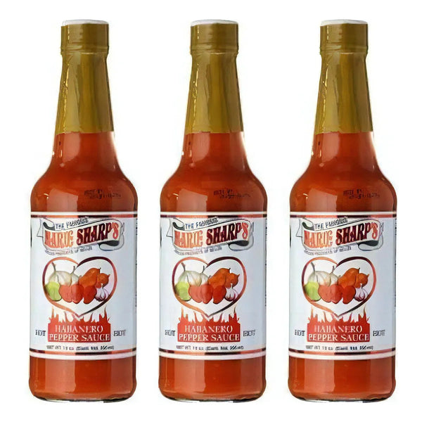 Marie Sharps Hot Habanero Pepper Sauce 10 Oz Salsa Picante Natural Con Zanahoria Y Sin Conservantes