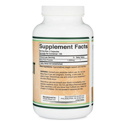 Capsulas De Raiz De Maca 300 Unidades 1000 Mg Energia Y Rendimiento