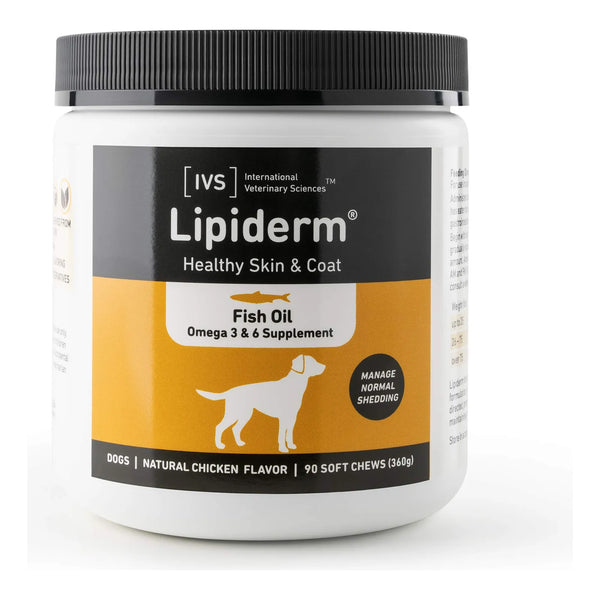 Aceite De Pescado Omega 3 Y 6 Para Perros Masticables Suaves Lipiderm 90 Unidades