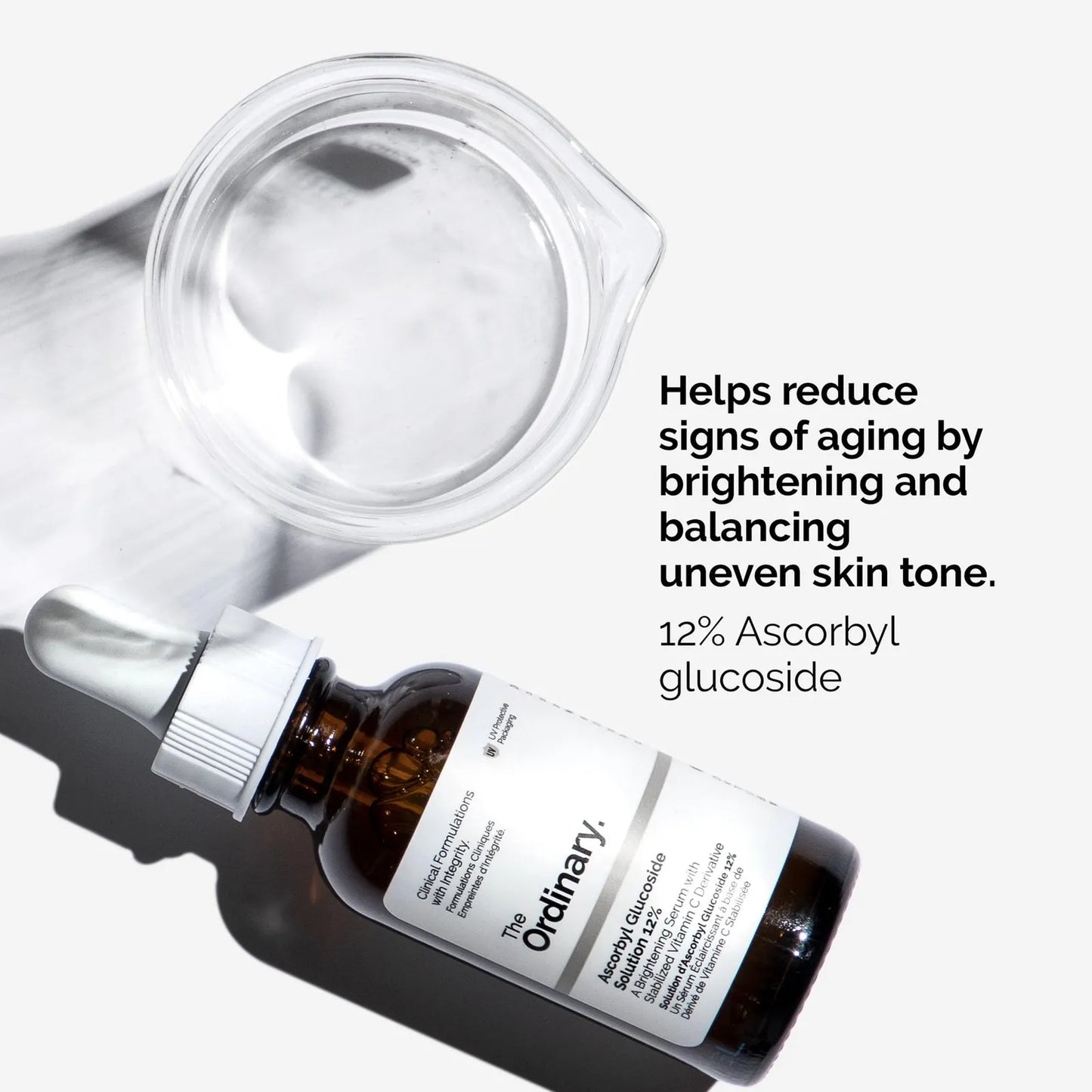 Suero De Vitamina C 12 Glucosido De Ascorbilo Para Piel Radiante Y Uniforme
