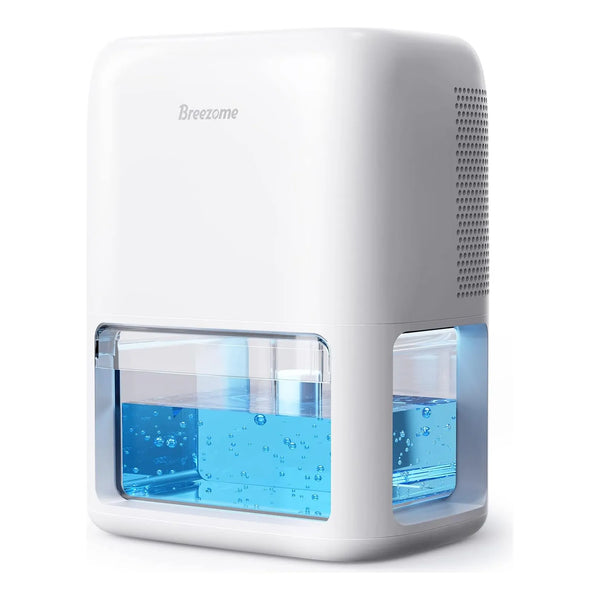 Deshumidificador Breezome Portátil 500 Pies² 2 Modos Tanque 1.8L Ultra Silencioso