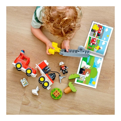 Kit De Construcción Lego Duplo Camión De Bomberos 10969 Con Luces Y Sonido
