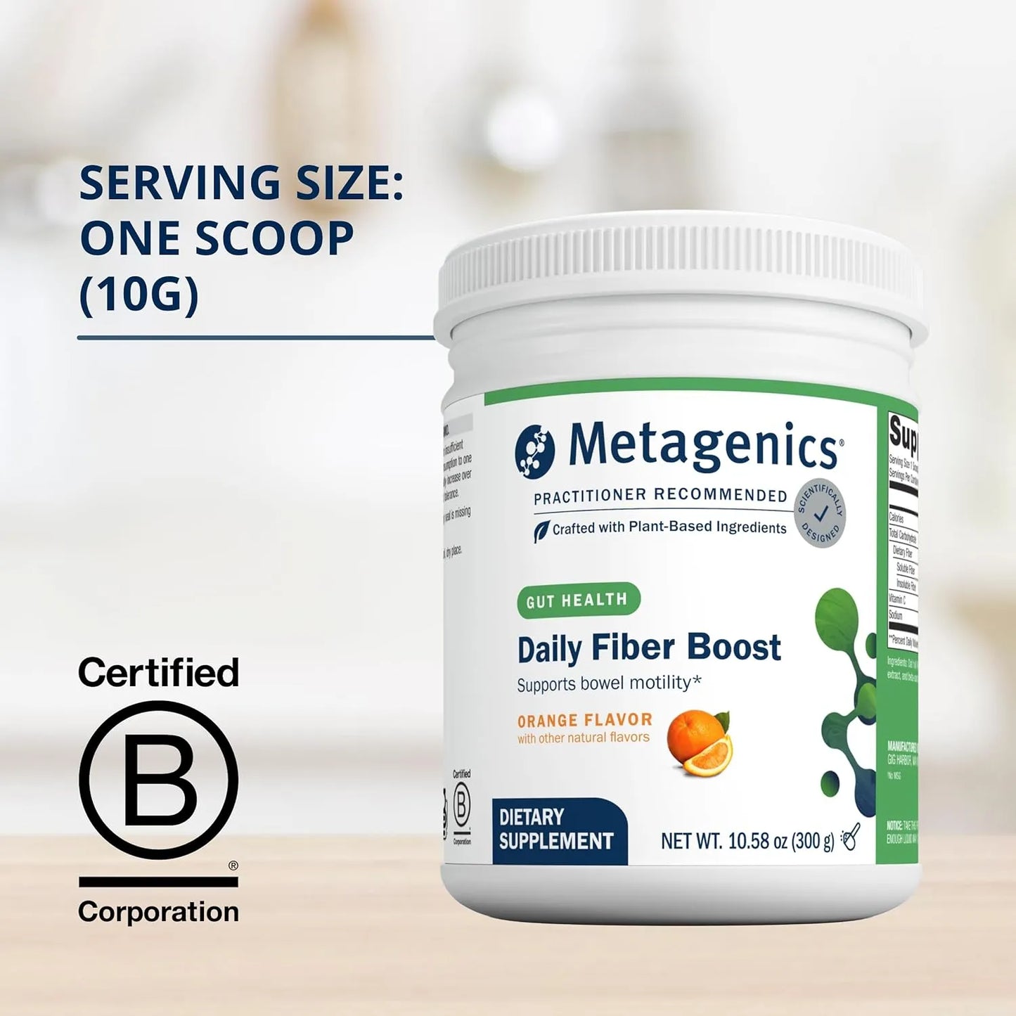 Metagenics Herbulk Polvo Fibra Dietetica Sabor Naranja 10.58 Oz Suplemento Salud Intestinal