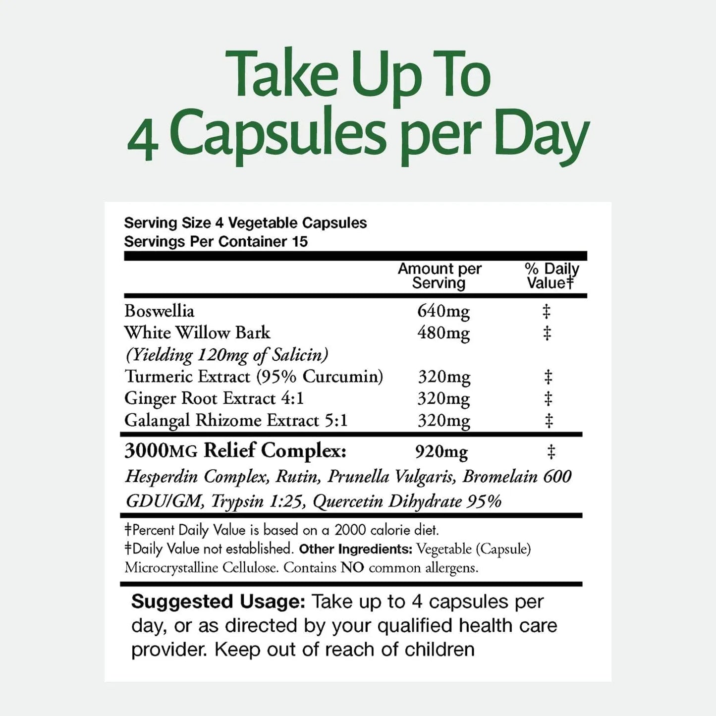 Capsulas InflamEase Alivio Inflamacion Diurno Nocturno 60 Vegano Sin Gluten