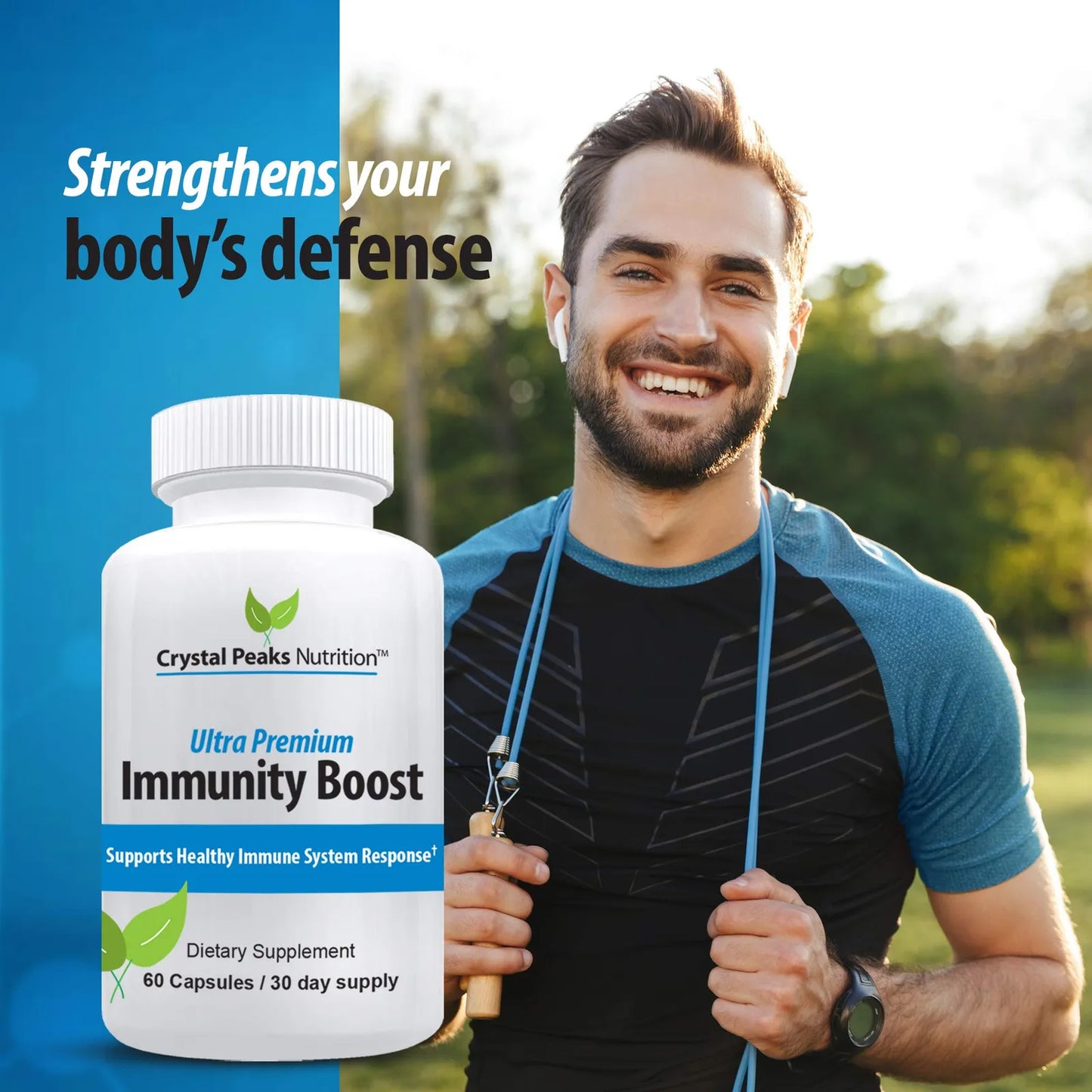 Capsulas De Apoyo Inmunologico Con Sauco Vitamina C Equinacea 60 Cápsulas Veganas