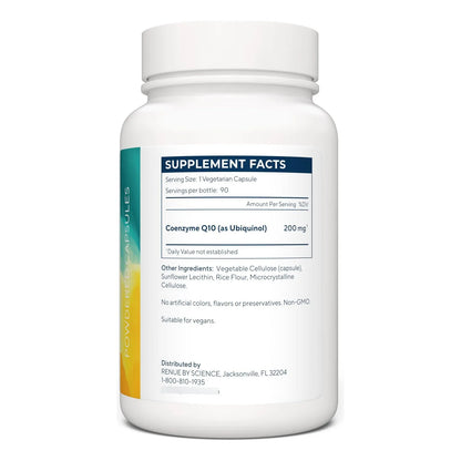 Coenzima Q10 Ubiquinol 200 Mg Liposomal 90 Capsulas Energia Antioxidante