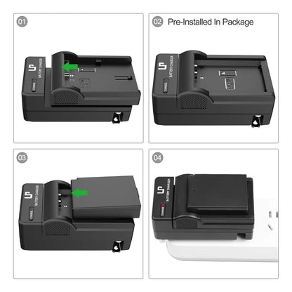 Bateria Y Cargador Lp E10 Para Camaras Canon Rebel T3 T5 T6 Compatible Con Multiples Modelos