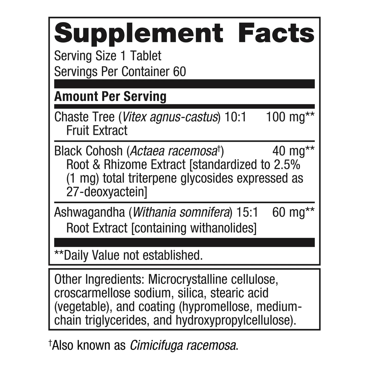 Chasteberry Plus 60 Cápsulas Suplemento Natural Para Bienestar Hormonal