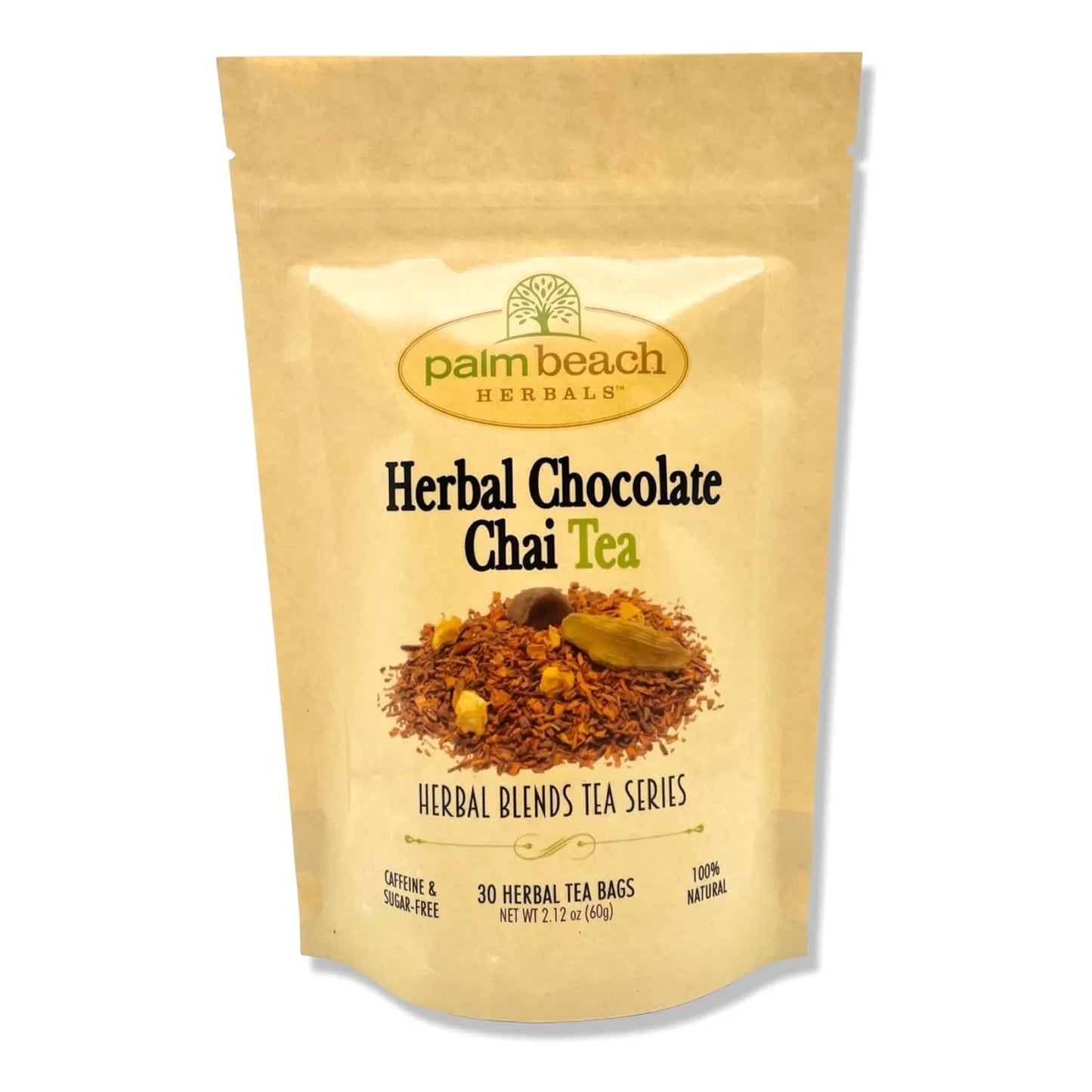 Té Chai De Chocolate De Hierbas 30 Bolsas Palm Beach Herbals Aroma Relajante