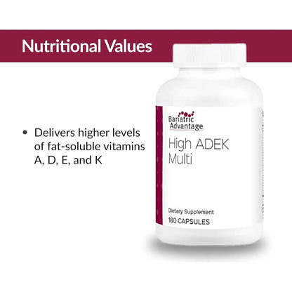 Multivitaminico Alto ADEK 180 Capsulas Post Cirugia Bariatrica Vitaminas A D E K