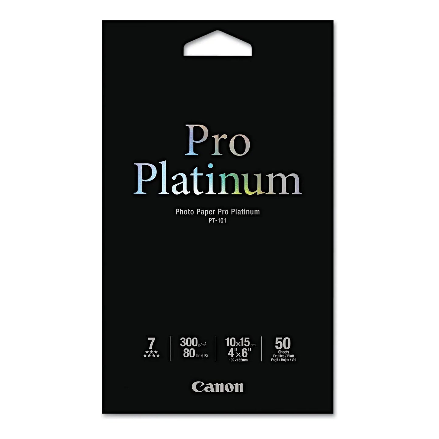 Papel Fotográfico Pro Platino 4x6 Pulgadas 50 Hojas Brillante