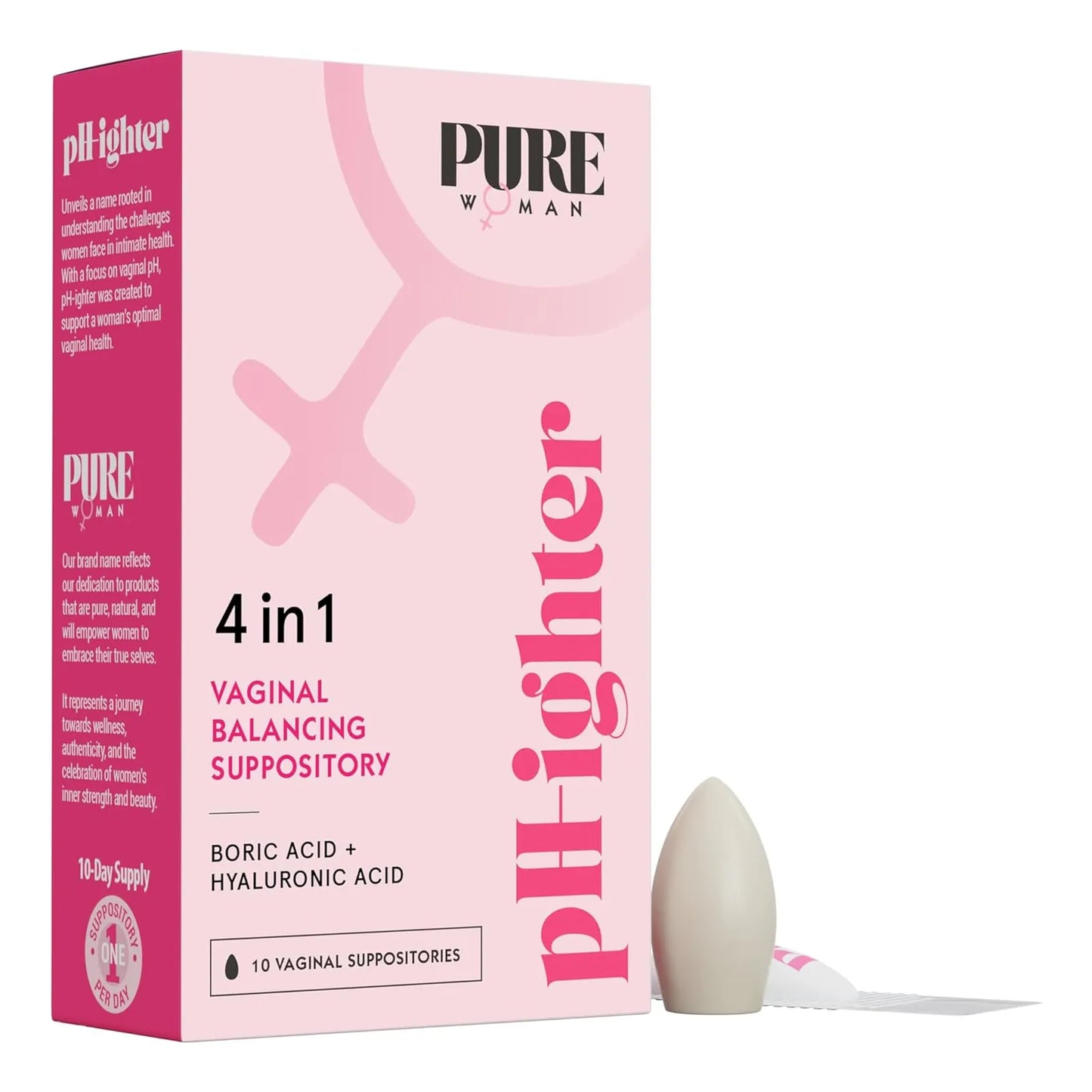 Supositorios Vaginales De Acido Borico Con Acido Hialuronico 10 Unidades Alivia Sequedad Y Olor