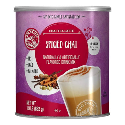 Té Chai Latte Big Train Mezcla Especias 1.9 Lb Bebida Instantánea Cremosa