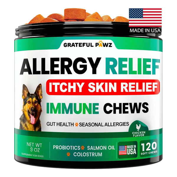 Masticables Para Perros Alivio Picazón Probióticos Omega 3