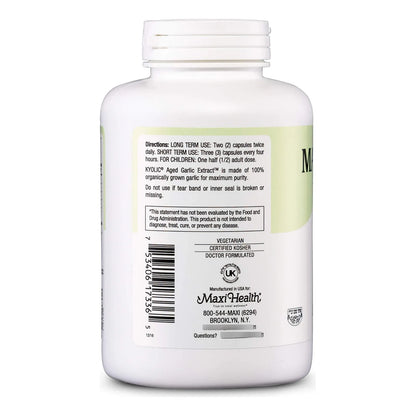 Capsulas De Extracto De Ajo Envejecido Kyolic 360 Unidades Con Espirulina Y Equinacea Antioxidante Natural