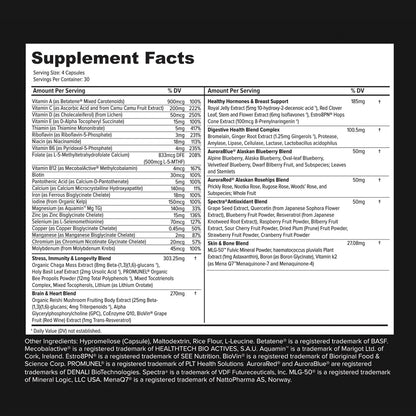 Multivitaminico Integral Femenino 120 Capsulas Apoyo Inmune Y Energia
