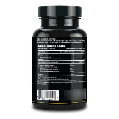 Aceite De Pescado Noruego Omega 3 Premium En Cápsulas Para Corazón Cerebro E Inmunológico