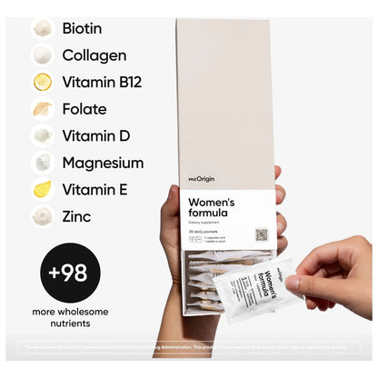 Multivitaminico Femenino Complejo 106 Nutrientes Cabello Piel Uñas Energia