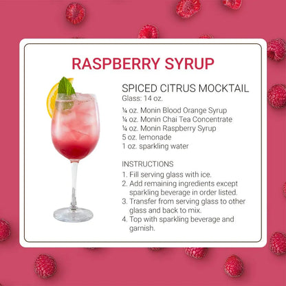 Jarabe De Frambuesa Monin Dulce Y Agrio Ideal Para Cocteles Y Limonadas 1L