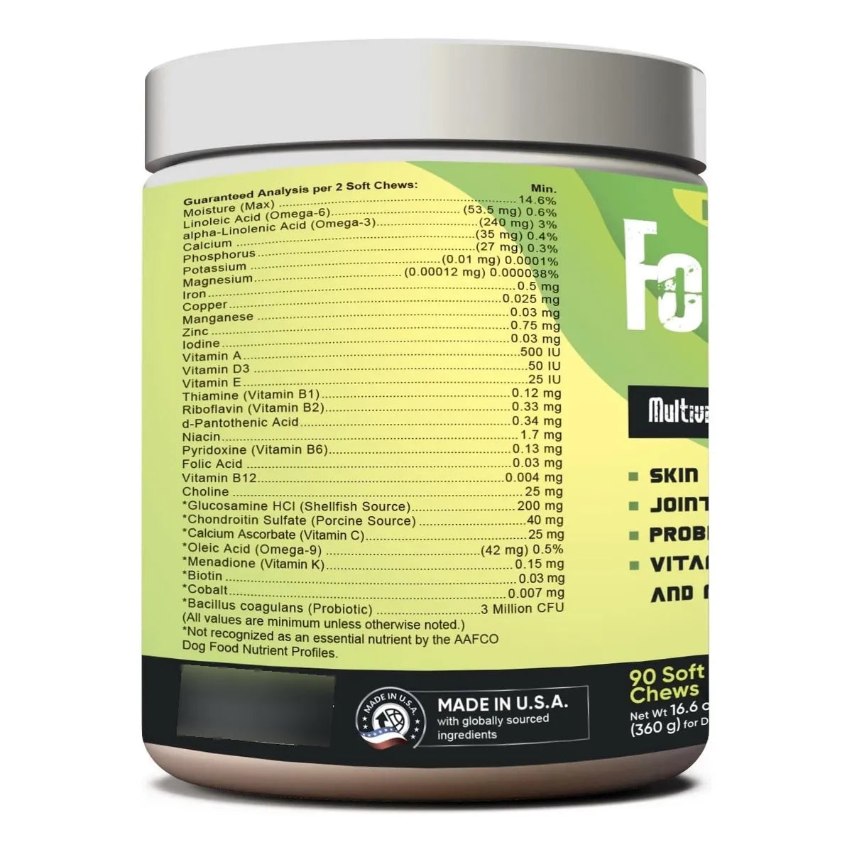Multivitaminas Para Perros 4 En 1 Apoyo Articulaciones Salud Inmunológica Y Más