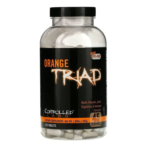 Orange Triad Multivitaminico Diario Suplemento Deportivo Sin Hierro 45 Tabletas