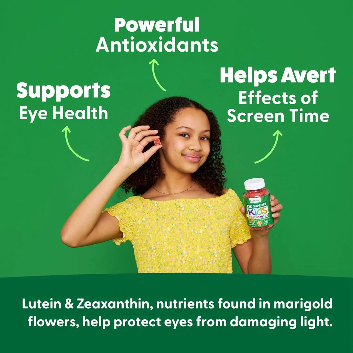 Vitaminas Gomosas Para Ojos Con Luteina Y Zeaxantina Sabor Mango Para Niños 60 Gomitas