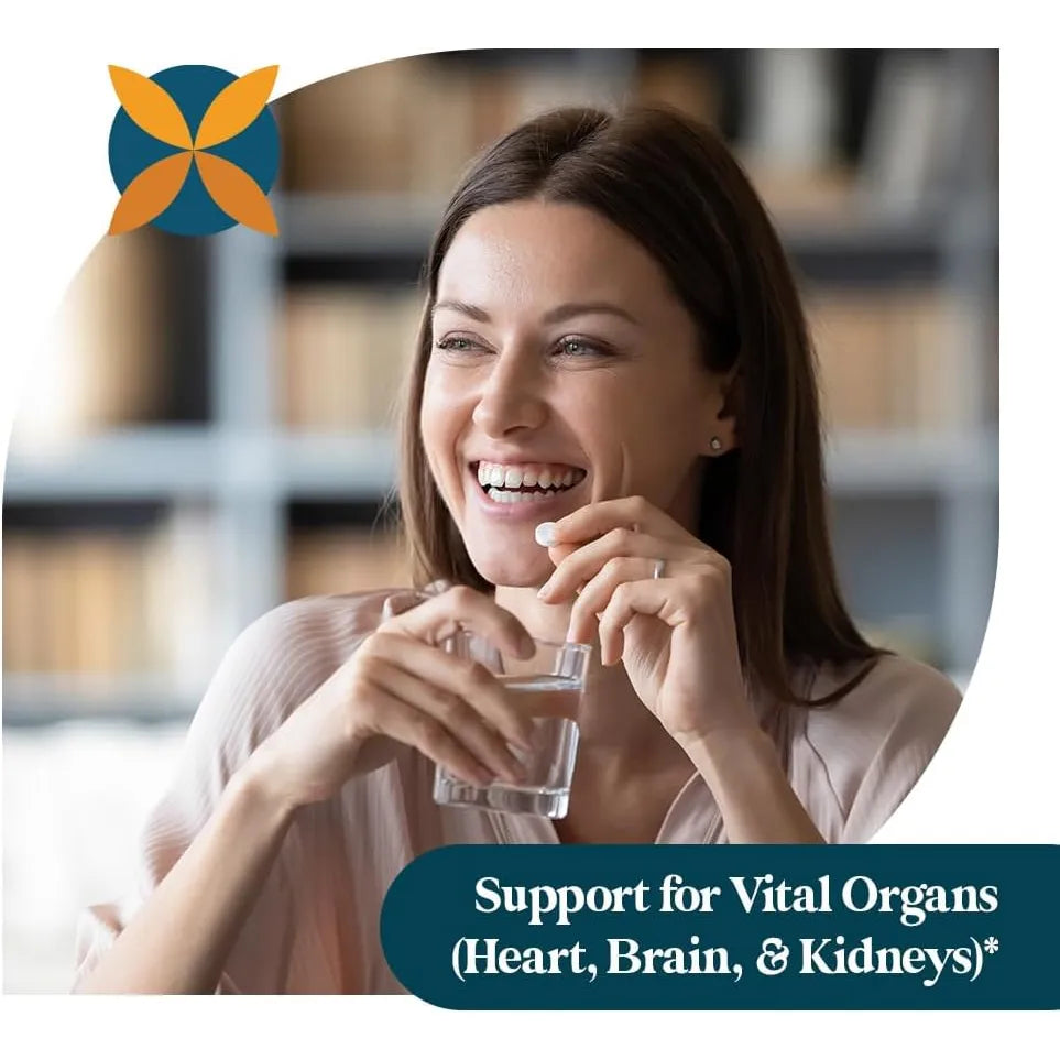 Coq10 200mg Ubiquinona Con Bioperine Soporte Cardiovascular Y Energía