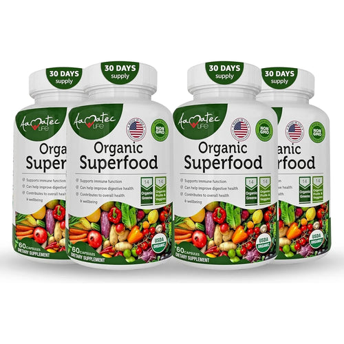 Verde Orgánico Superfood Complejo Frutas Verduras 14 Variedades Suplemento Dietético