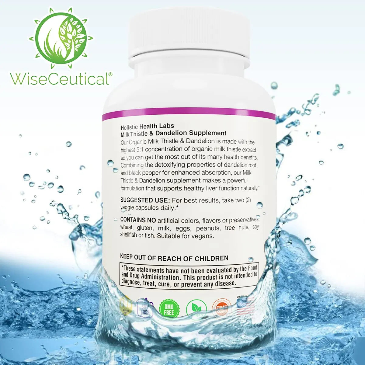 Extracto Cardo Mariano Y Diente De Leon 2000 Mg Concentrado 5 1 Usda Organic