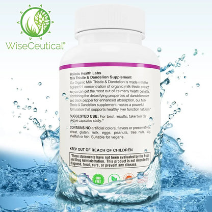 Extracto Cardo Mariano Y Diente De Leon 2000 Mg Concentrado 5 1 Usda Organic