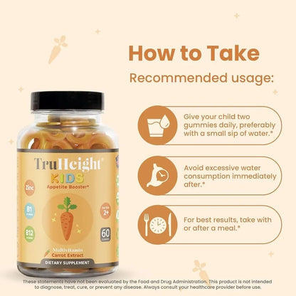 Gomitas Naturales Para Aumentar Apetito En Niños TruHeight Kids Appetite Booster