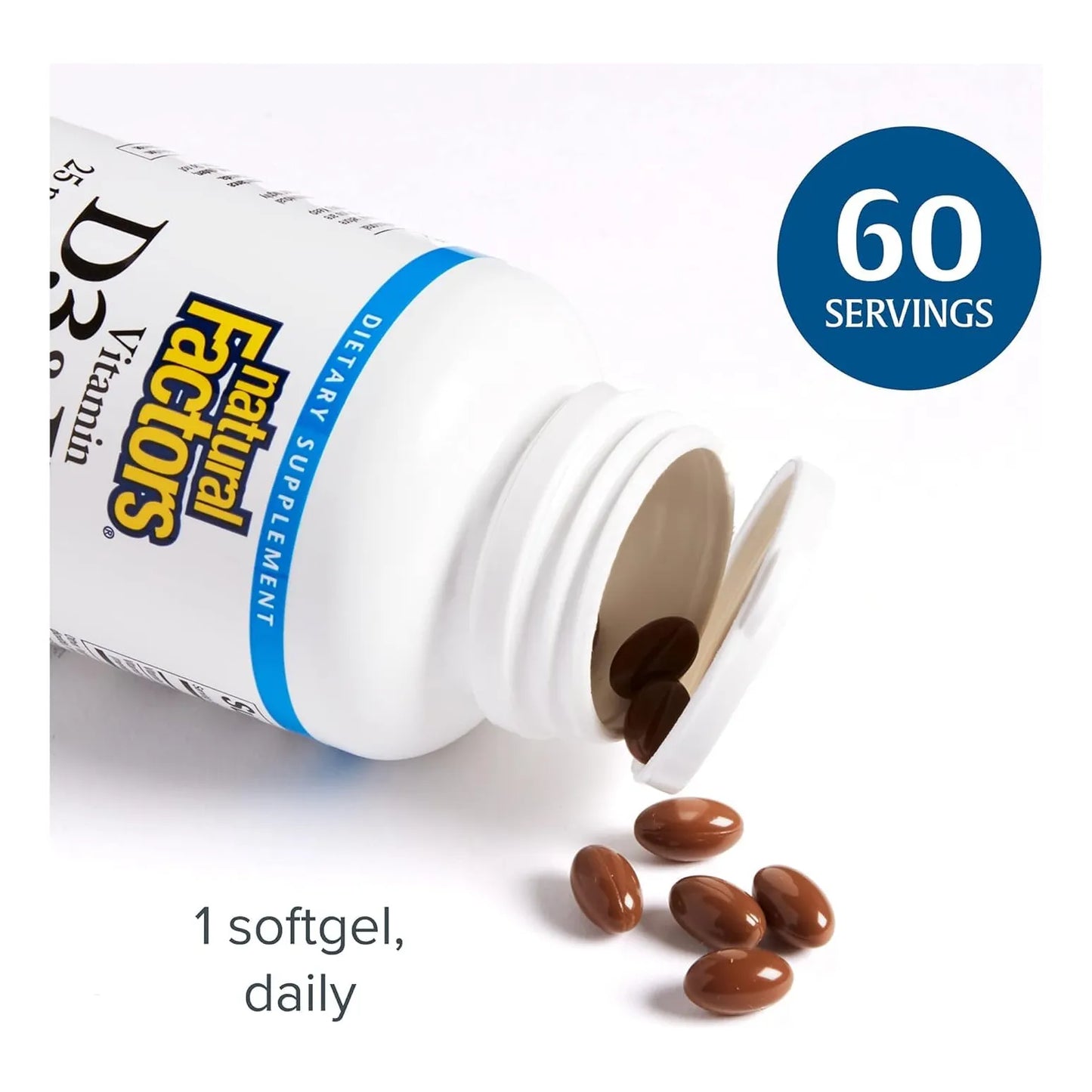 Vitamina D3 K2 1000 Ui 120 Mcg Salud Ósea Vascular 60 Cápsulas Blandas