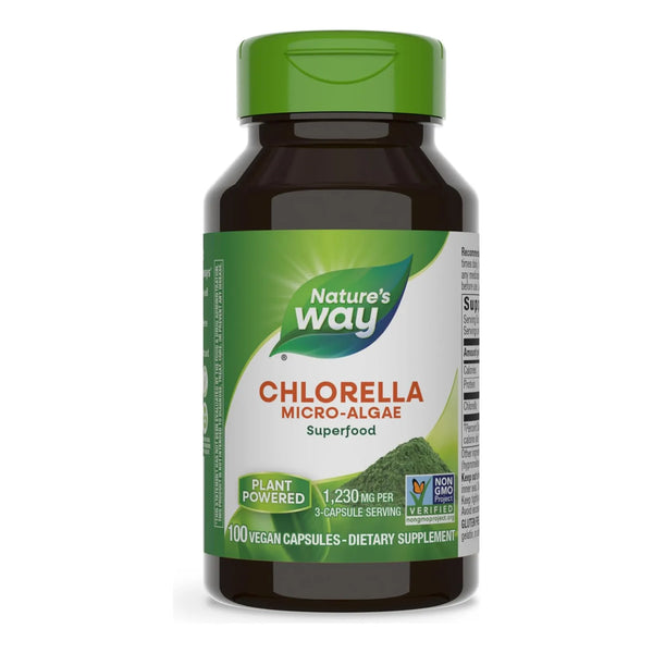 Chlorella Microalgas Superalimento Vegano 100 Capsulas Antioxidante