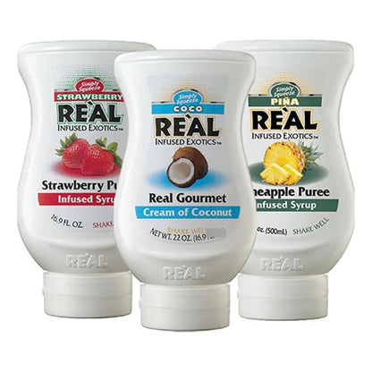 Paquete Variado Sabor Verano Crema Coco Piña Fresa Tres Bote 169 Onzas
