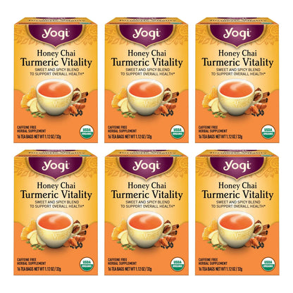 Té Orgánico Vitalidad Miel Chai Cúrcuma 96 Bolsas - Salud Y Bienestar