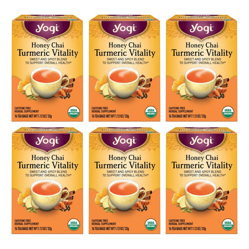 Té Orgánico Vitalidad Miel Chai Cúrcuma 96 Bolsas - Salud Y Bienestar