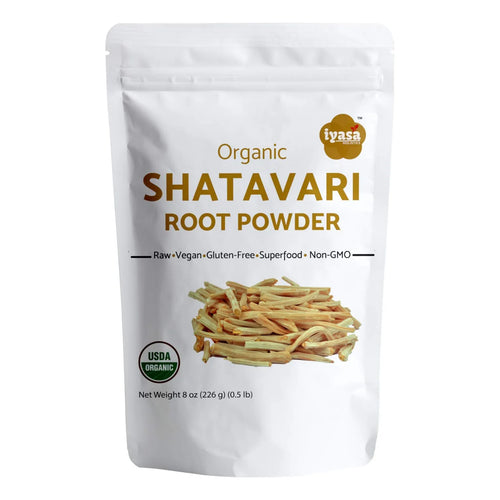 Polvo Organico De Raiz Shatavari 227g Tónico Ayurveda Para Mujer