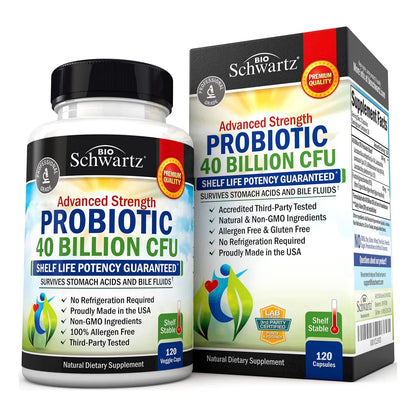 Probiotico 40 Billones Ufc Con Astragalo Y Lactobacillus Acidophilus Para Digestión E Inmunidad
