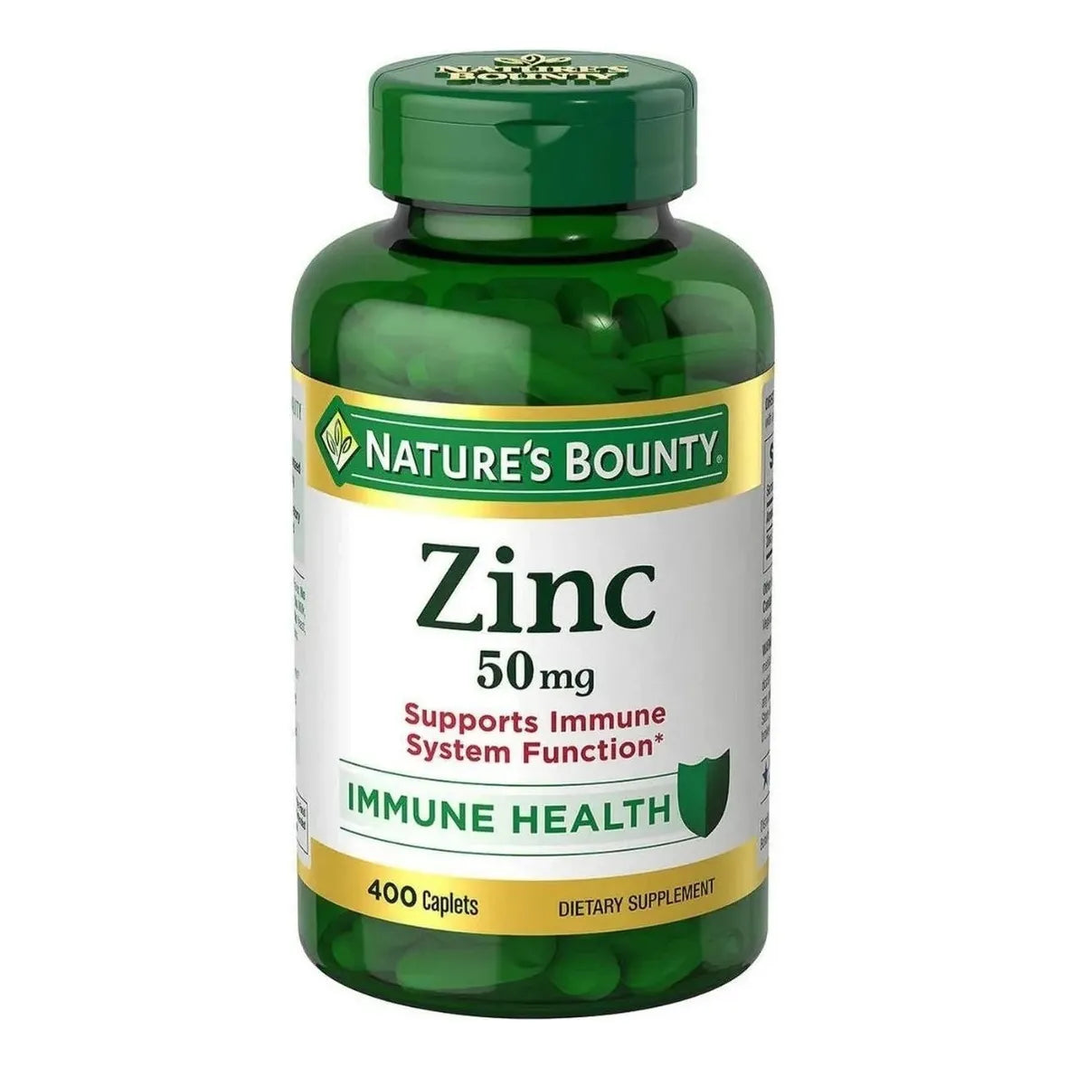 Suplemento en tabletas Nature's Bounty Zinco Zinc de 400 un - Imagen 1