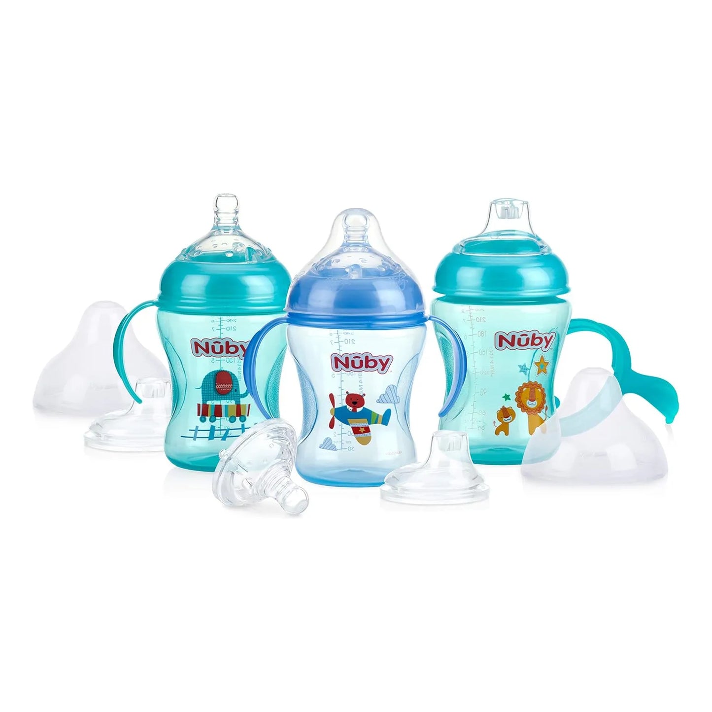 Nuby Enfermera Antigoteo Cuello Ancho Botella Taza Sorber Pa