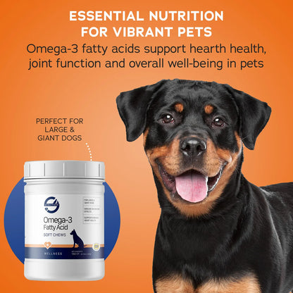 Masticables Suaves Omega 3 Aceite De Pescado Alta Potencia Para Perros