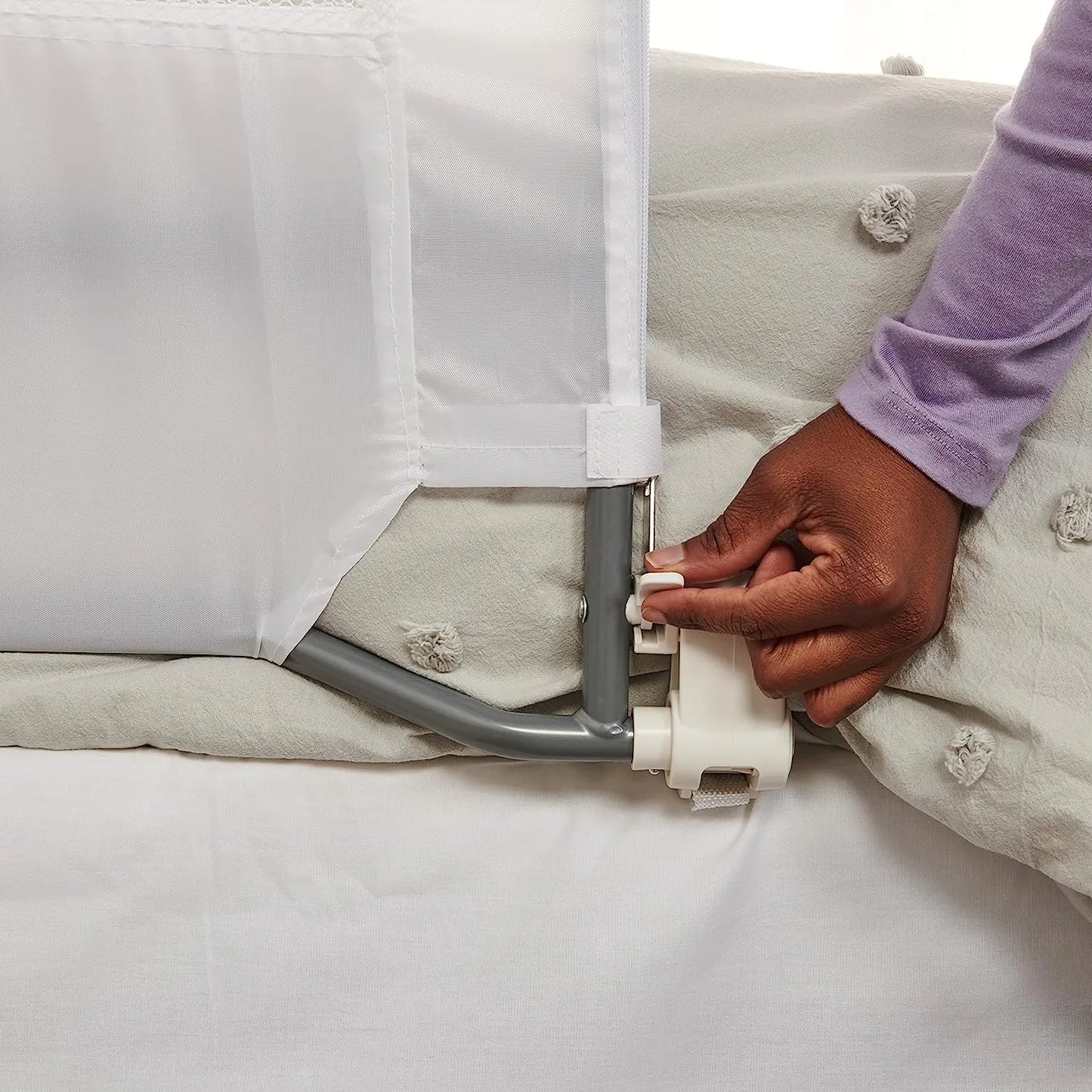 Riel De Cama Abatible Seguro Y Fácil De Instalar Para Niños 2 A 5 Años