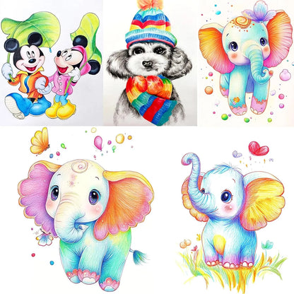 Kit De Dibujo 78 Piezas Profesional Con Cuaderno 3 Colores Y Estuche