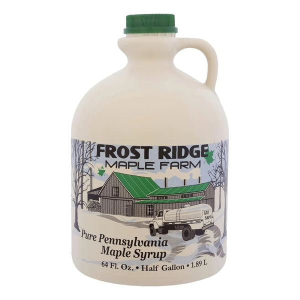 Jarabe De Arce Orgánico Grado A Oscuro Robust Frost Ridge Maple Farm Medio Galón