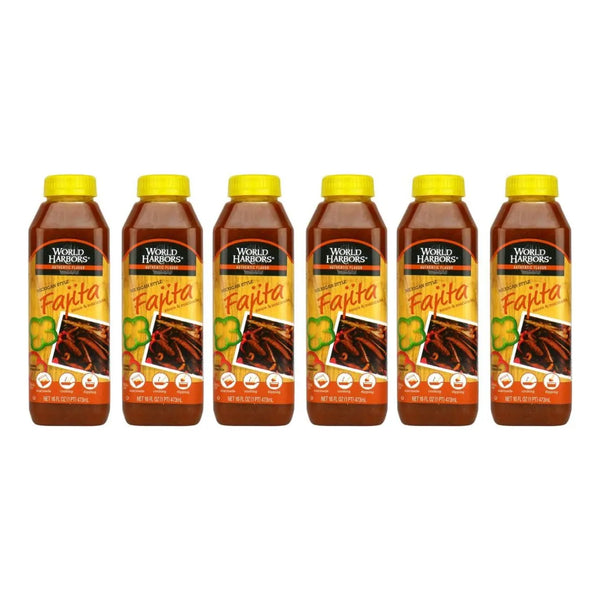 Salsa Fajita Estilo Mexicano 6 Botellas 16 Onzas Sabor Auténtico Premium