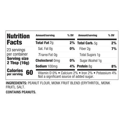 Pbfit Mantequilla De Mani En Polvo Sin Azucar 368g Importada 90 Menos Grasa